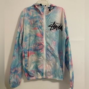 STUSSY TIE DYE JACKET SIZE MEDIUM